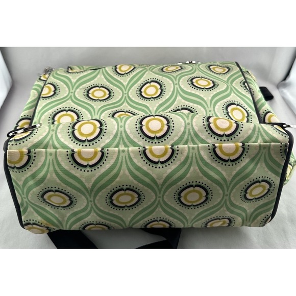 PETUNIA PICKLE BOTTOM Boxy Backpack DIAPER BAG Changing Pad Aqua Floral - Picture 13 of 13